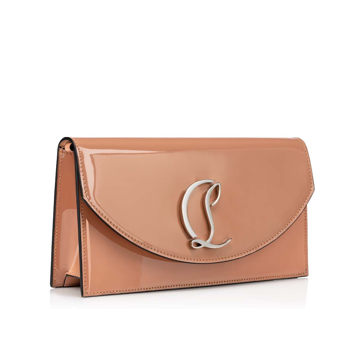 CL Loubi54 leather clutch (Blush)