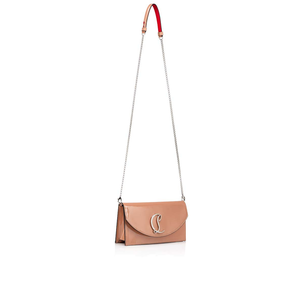 CL Loubi54 leather clutch (Blush)