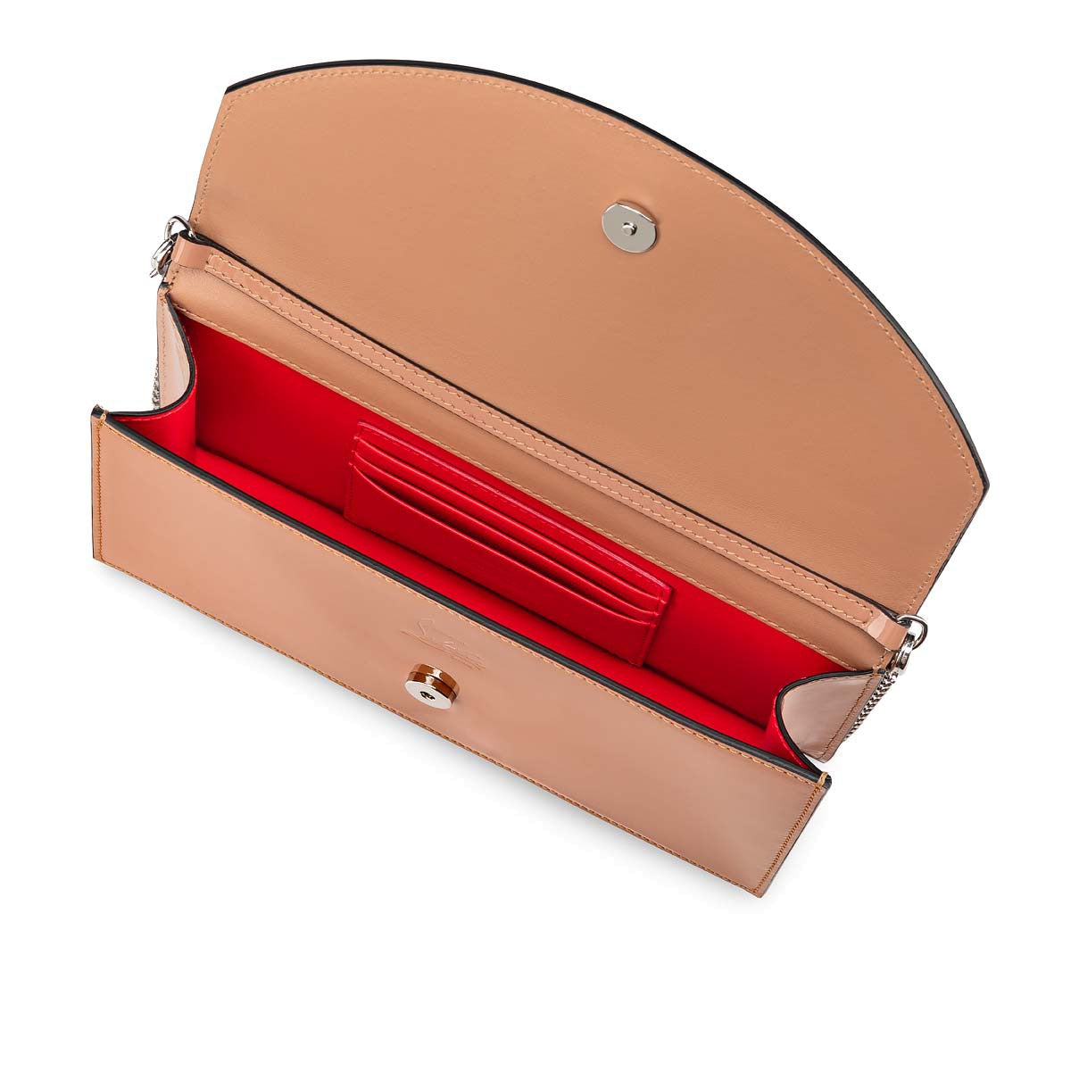 CL Loubi54 leather clutch (Blush)