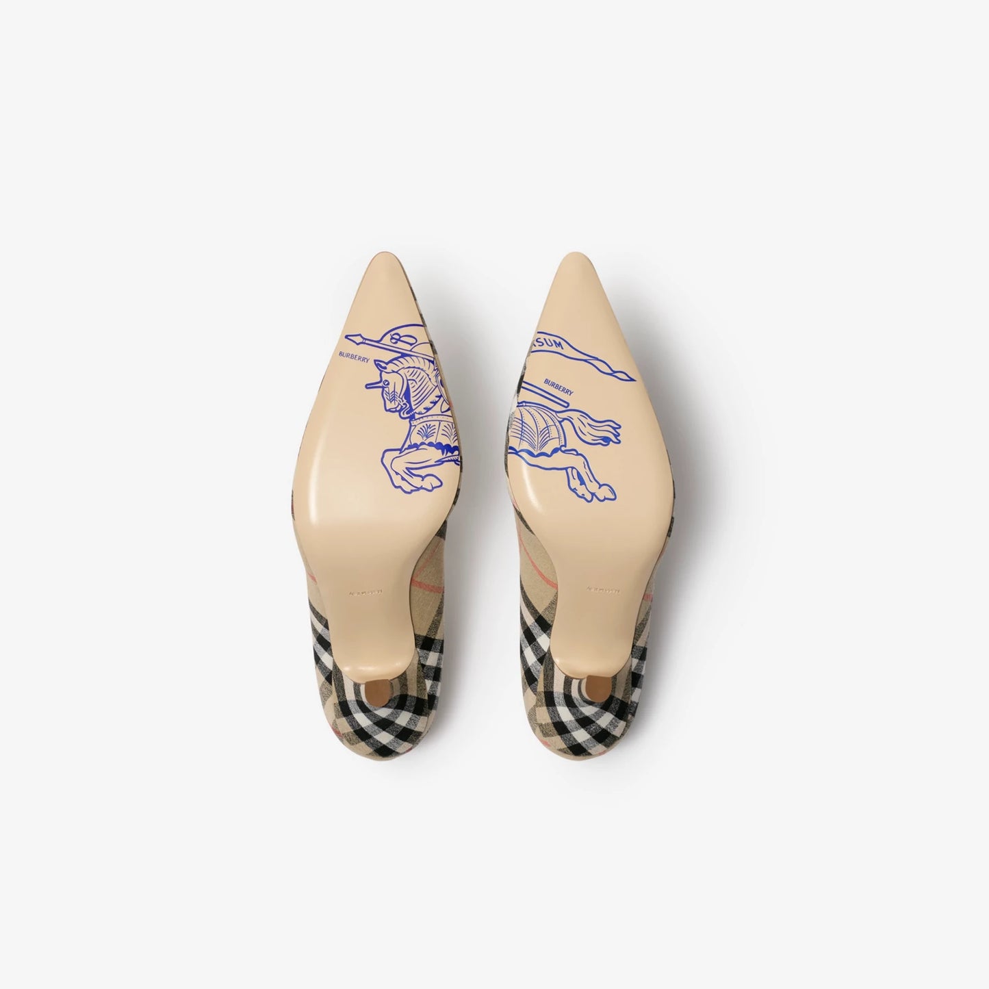 Burbbery Check Dame Pumps