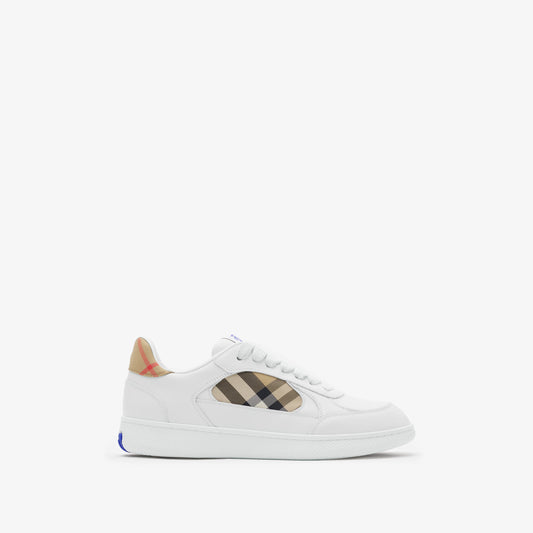 Burbbery Leather and Check Terrace Sneakers