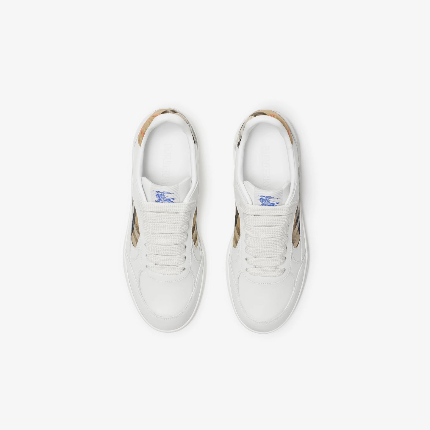 Burbbery Leather and Check Terrace Sneakers