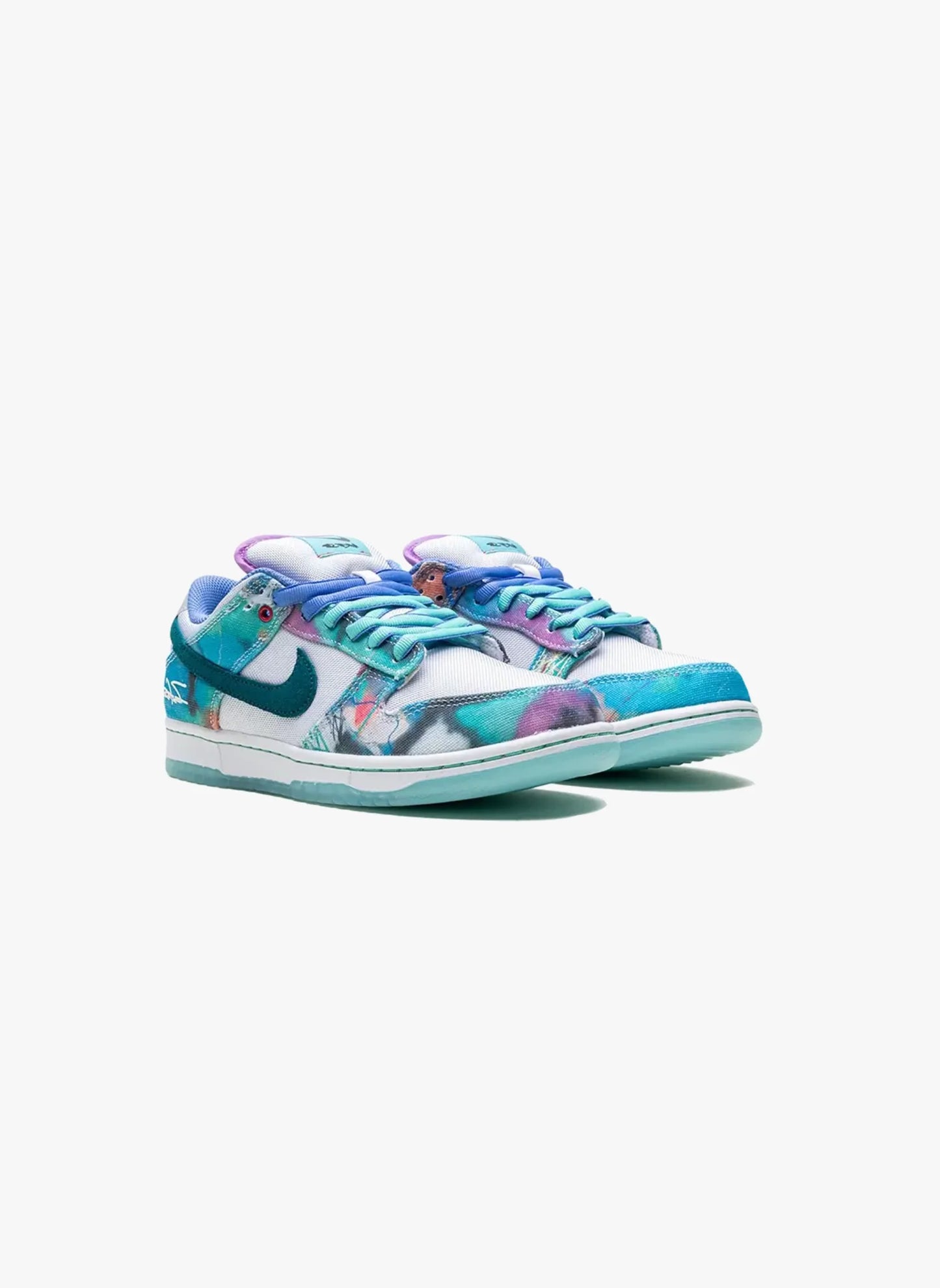 N!ke Sb Dunk Low Futura Laboratories Bleached Aqua