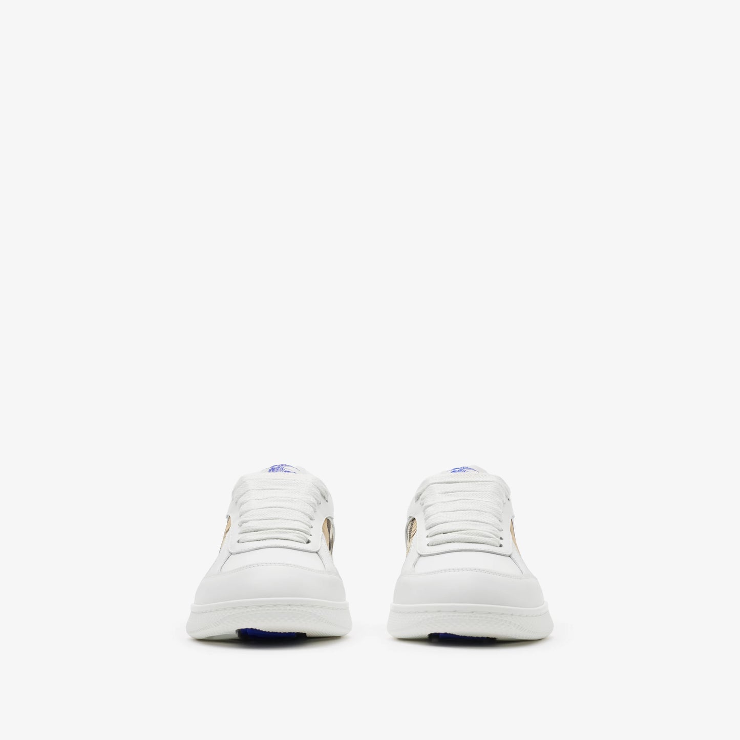Burbbery Leather and Check Terrace Sneakers