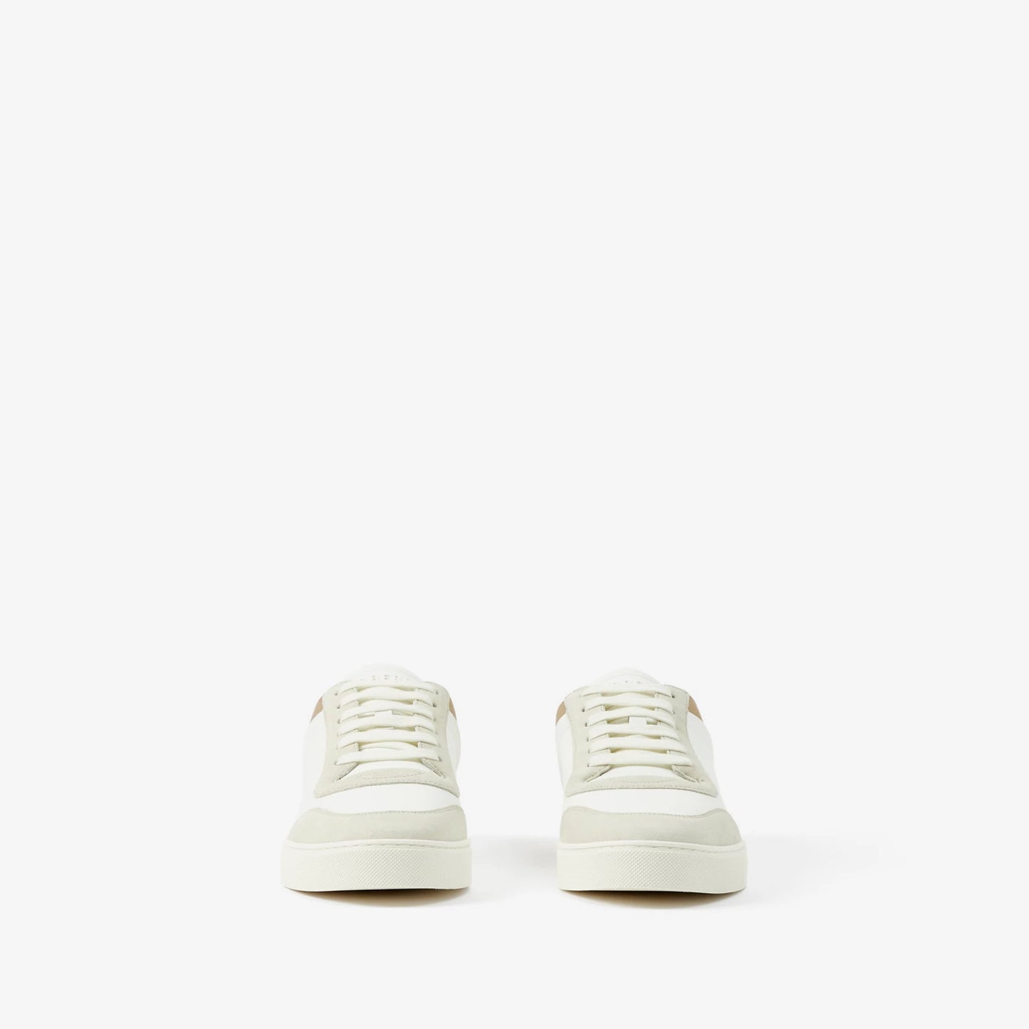 Burbbery Leather, Suede and Check Sneakers