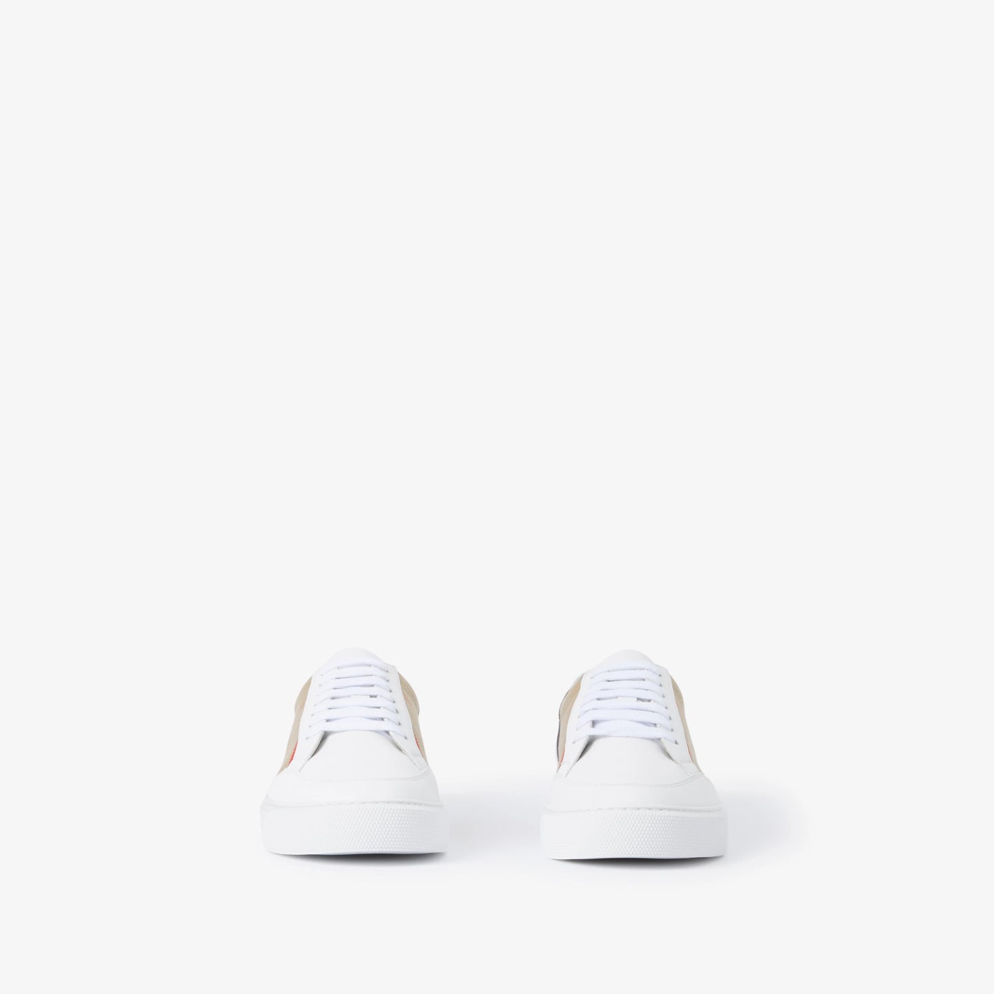 Burbbery House Check and Leather Sneakers.