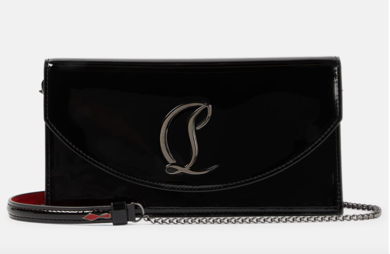 CL Loubi54 leather clutch (Black)