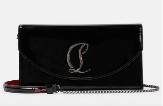 CL Loubi54 leather clutch (Black)