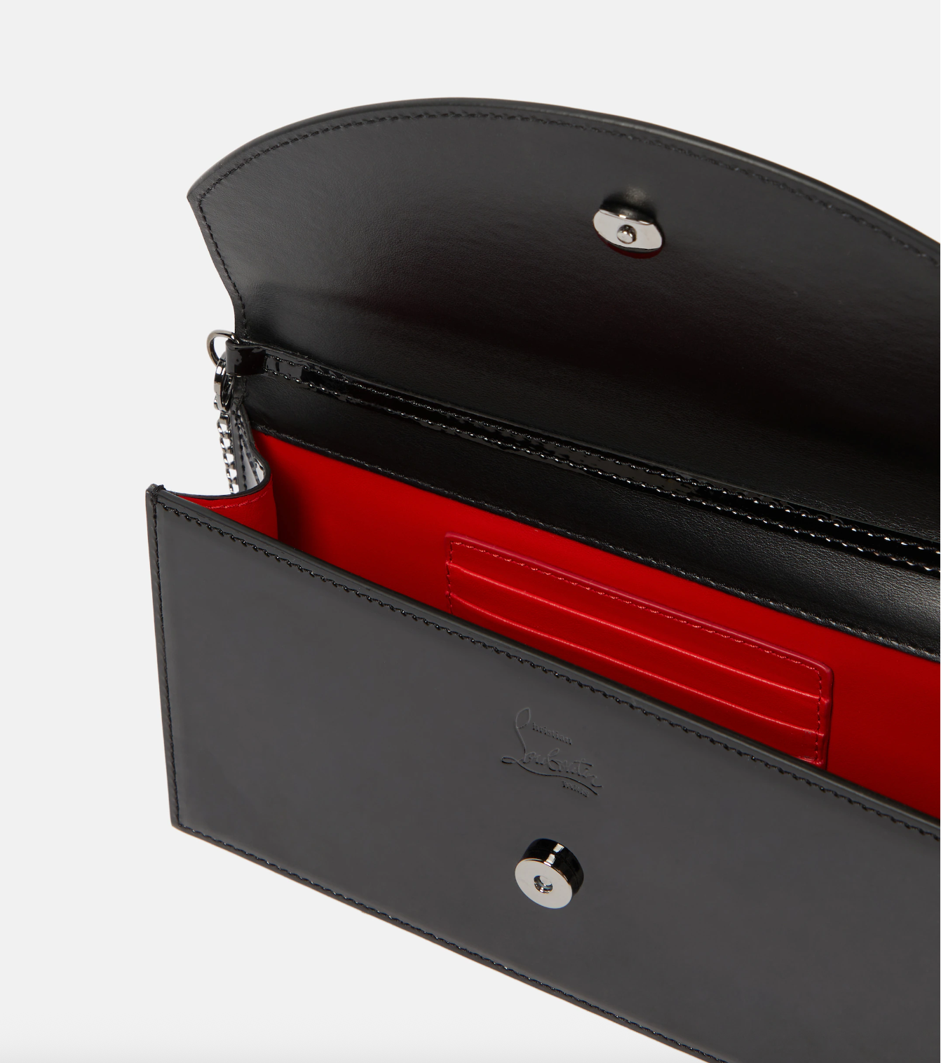 CL Loubi54 leather clutch (Black)