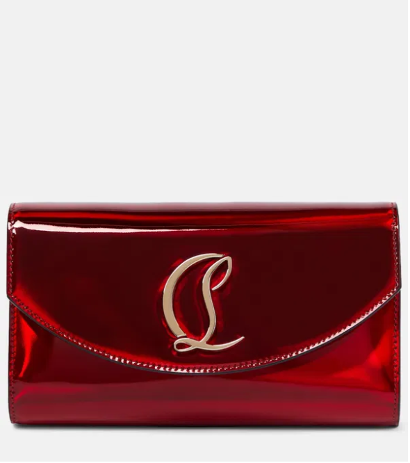CL Loubi54 leather clutch (Hot Red)