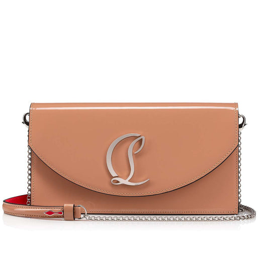 CL Loubi54 leather clutch (Blush)
